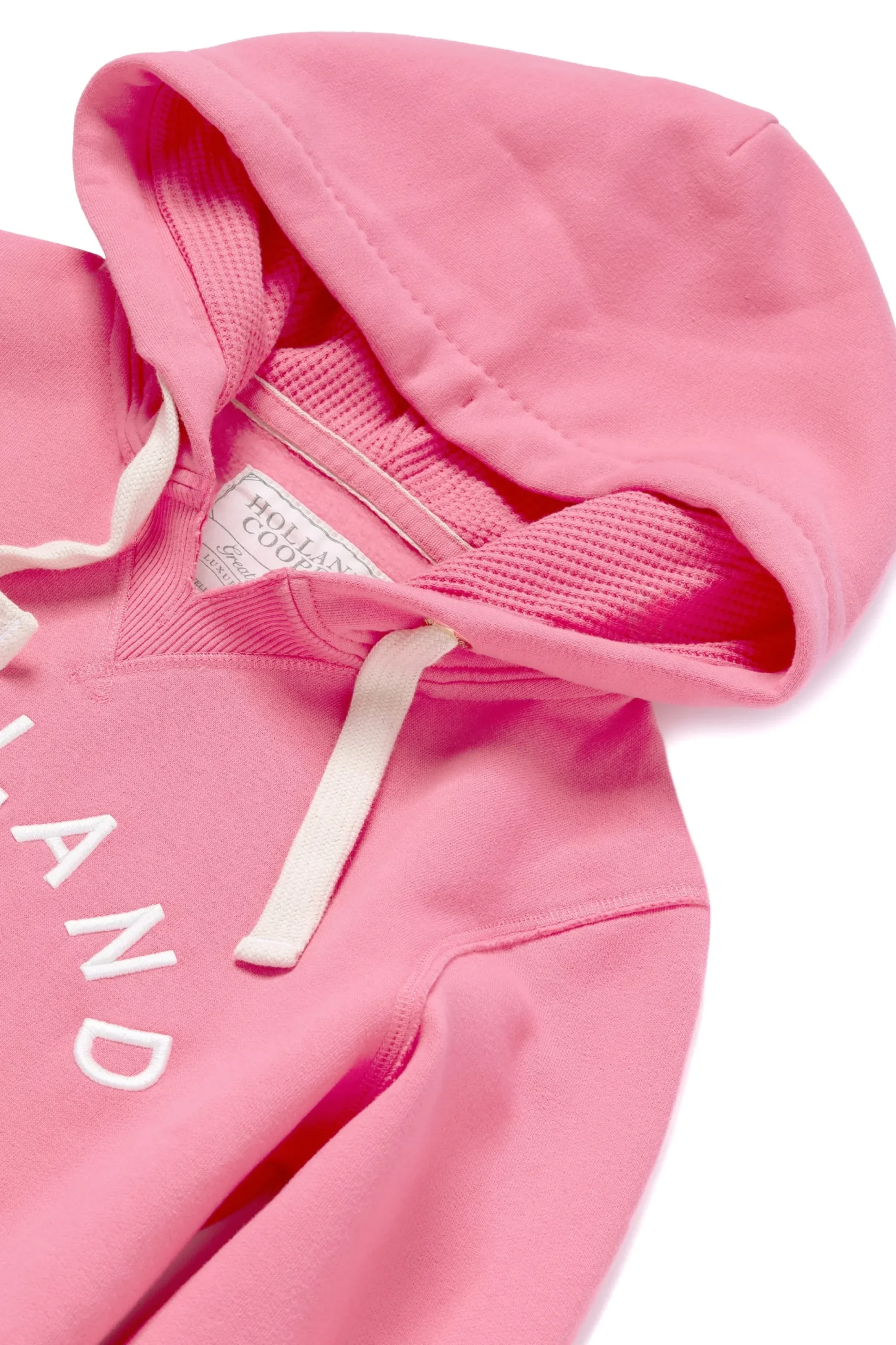 Holland Cooper Varsity Hoodie Peony Pink New
