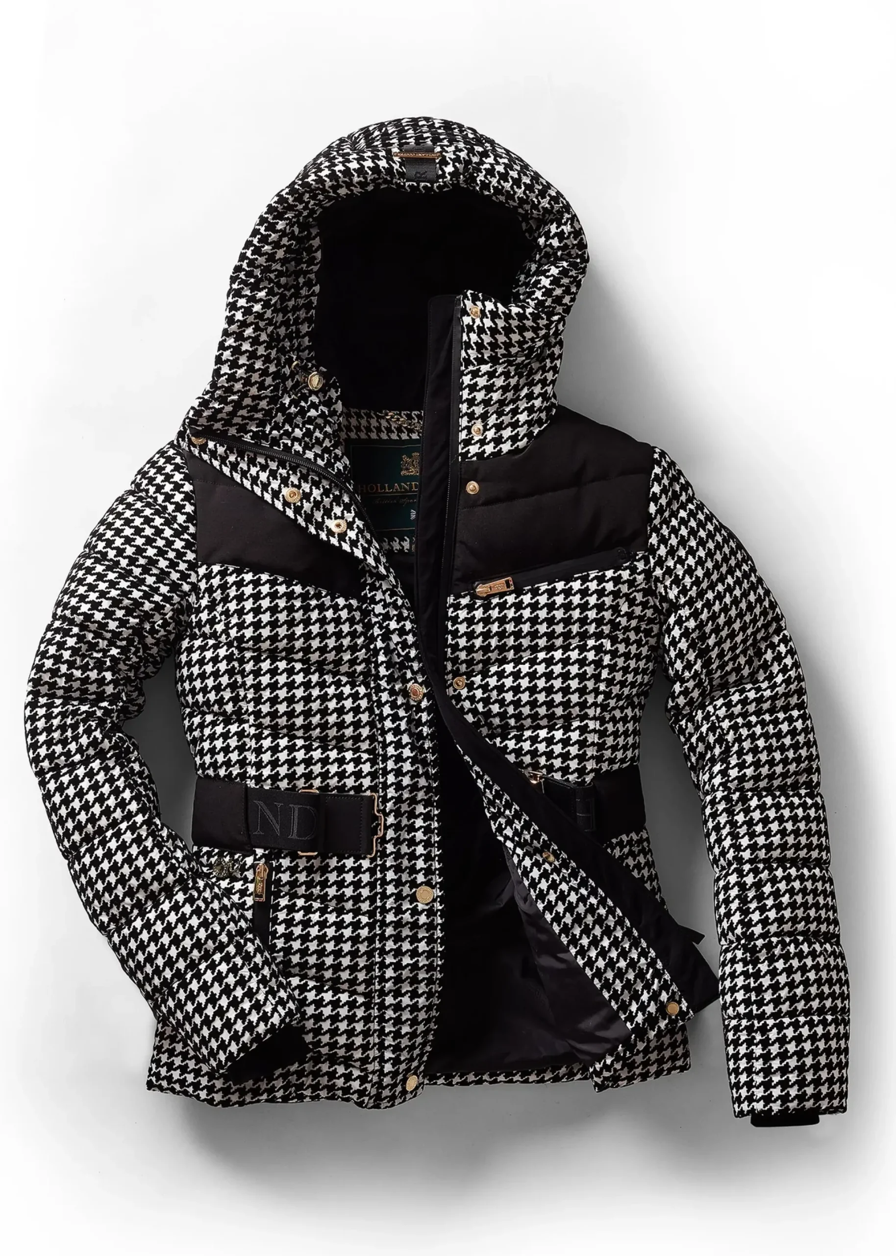 Holland Cooper Vermont Puffer Jacket Houndstooth Online