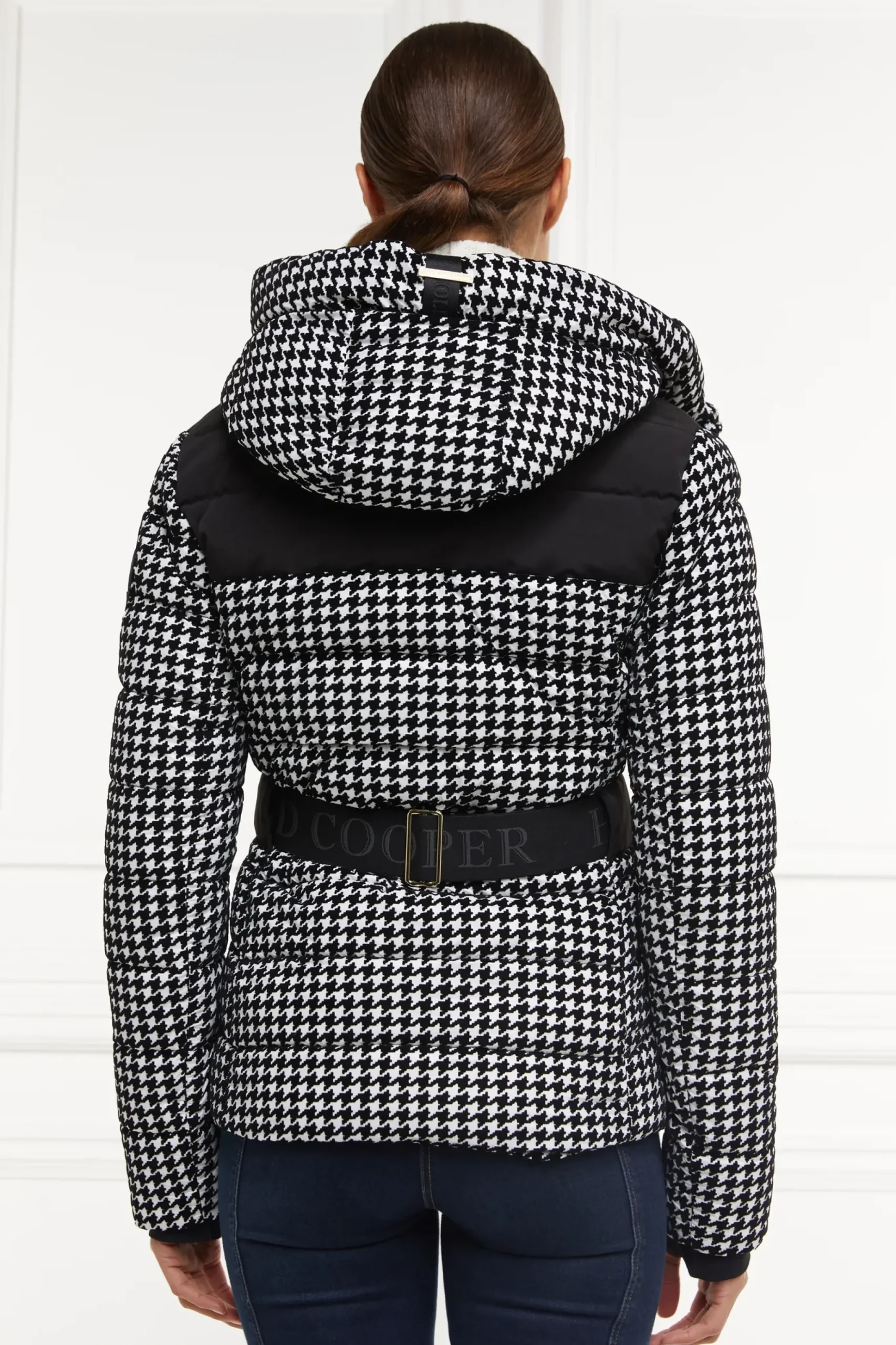 Holland Cooper Vermont Puffer Jacket Houndstooth Online
