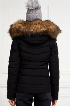 Holland Cooper Whistler Puffer Jacket Black Natural Outlet