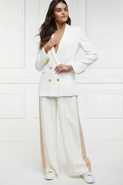 Holland Cooper Wide Leg Pant Natural Sale