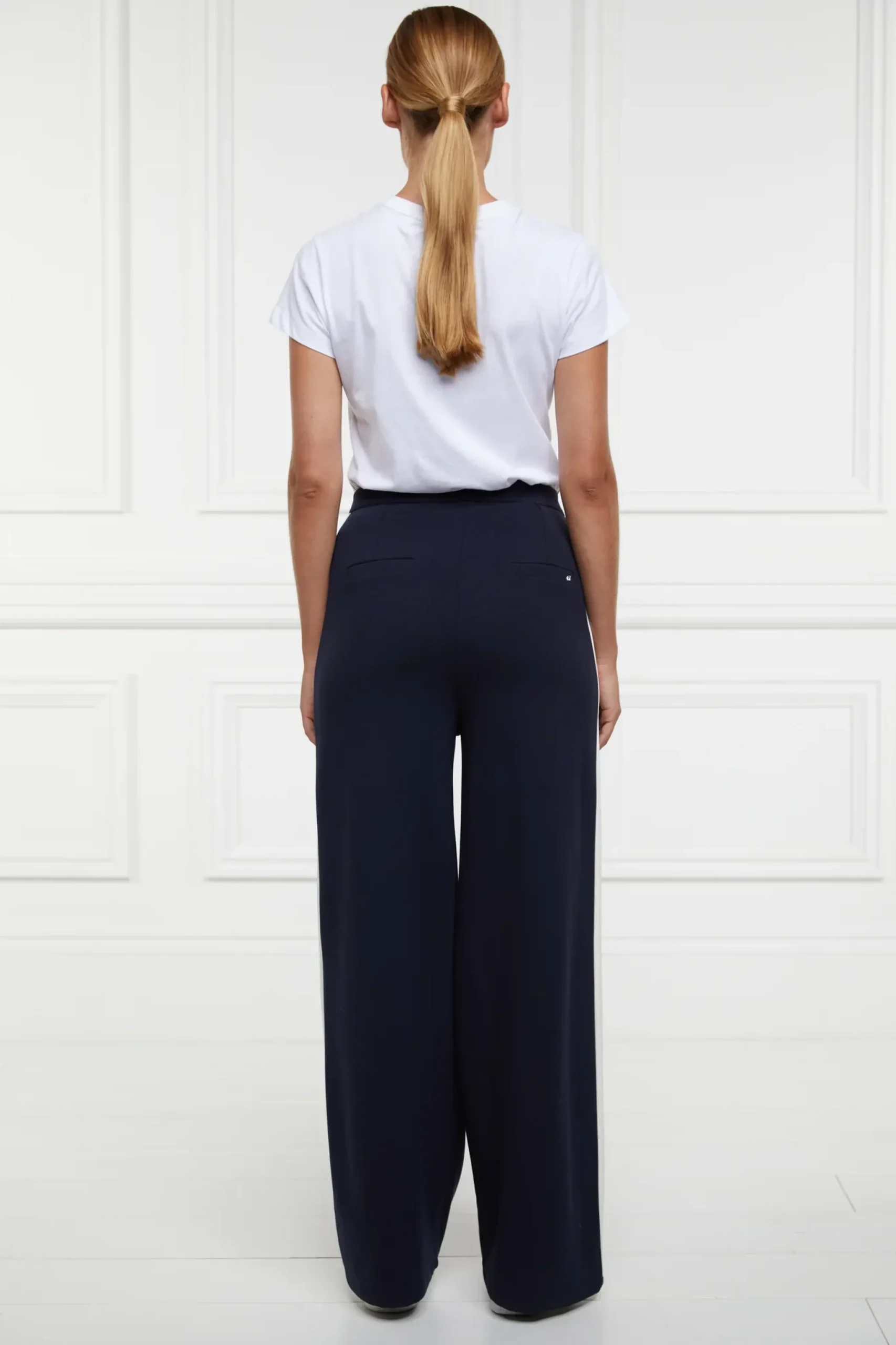 Holland Cooper Wide Leg Pant Ink Navy