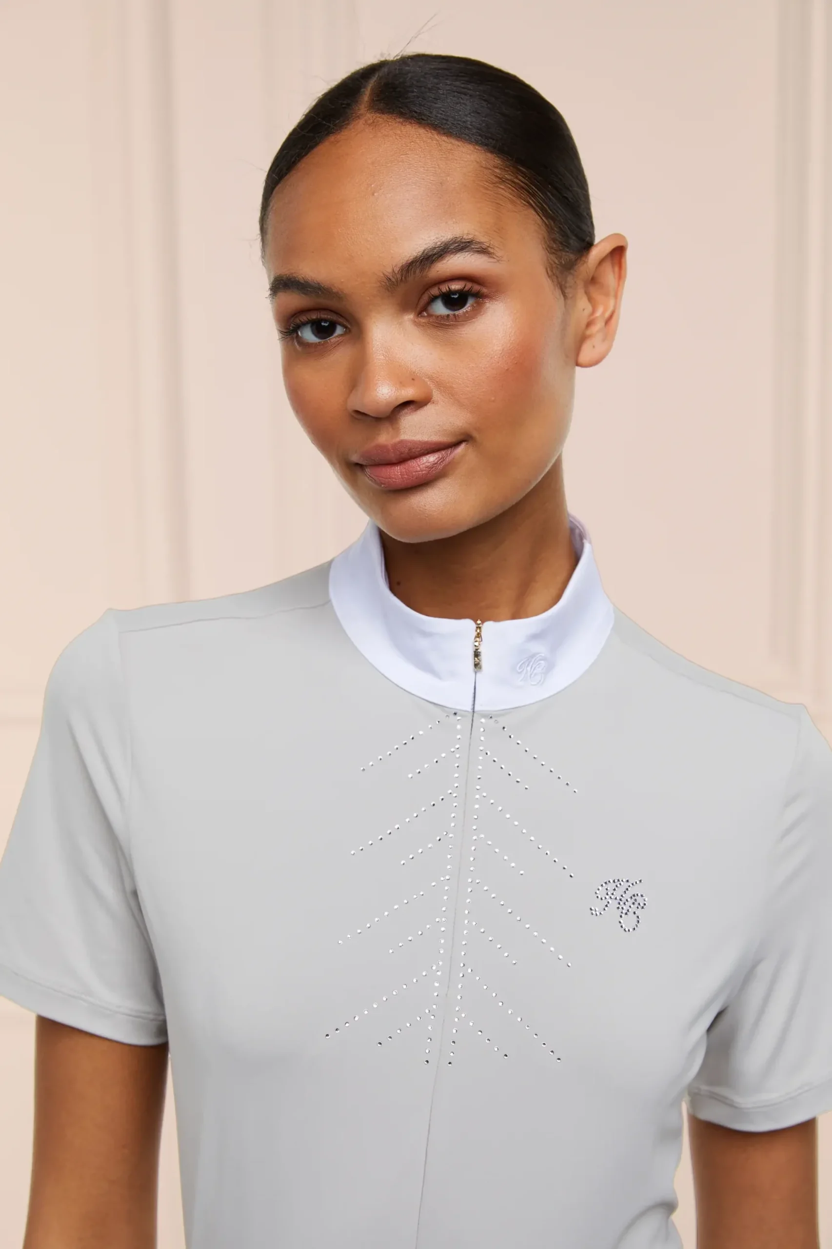 Holland Cooper Windsor Short Sleeve Base Layer Pebble Online