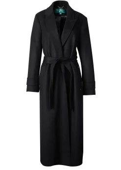Holland Cooper Wrap Coat Soft Black Best