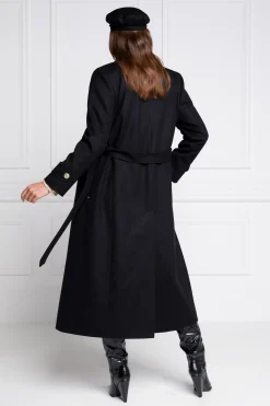 Holland Cooper Wrap Coat Soft Black Best