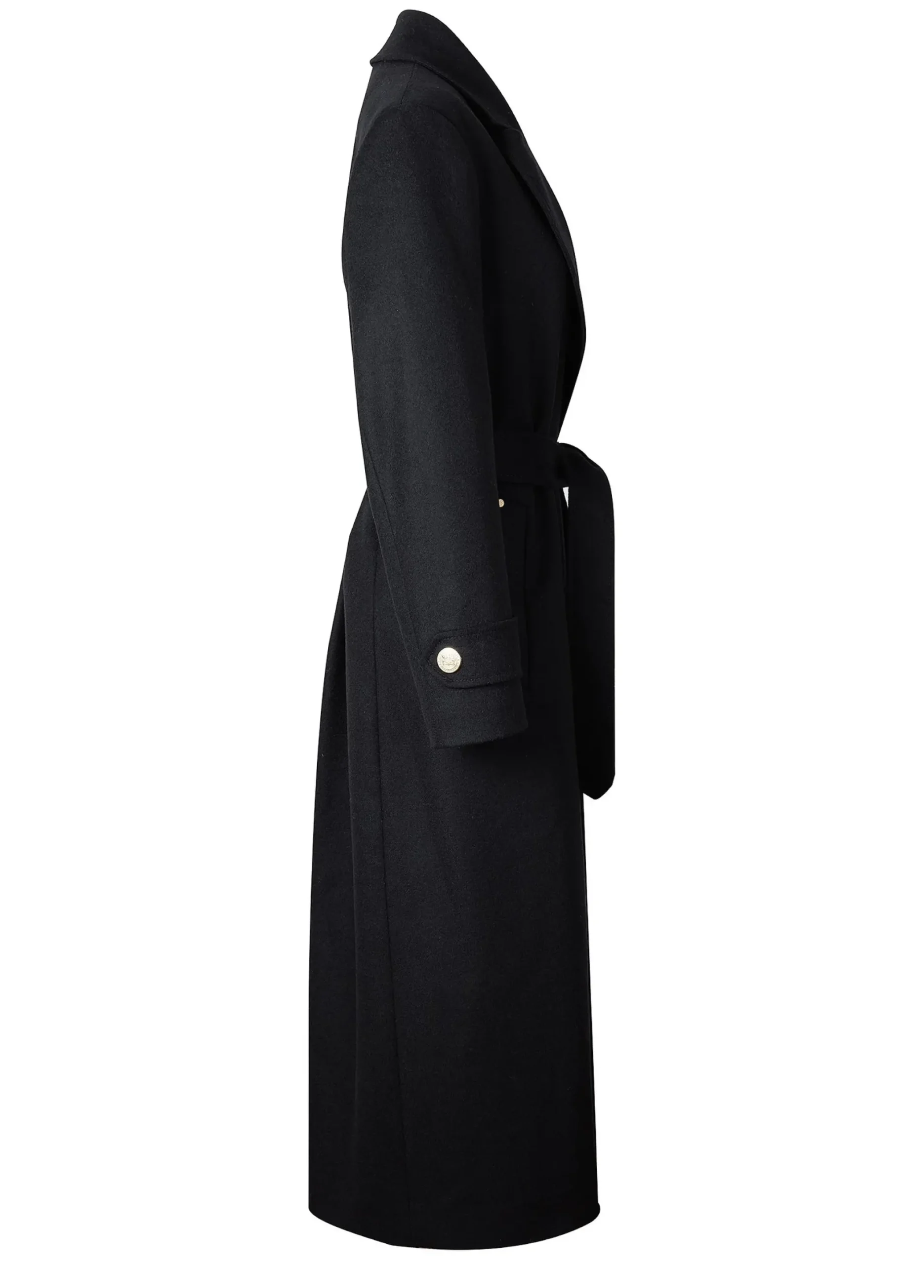 Holland Cooper Wrap Coat Soft Black Best
