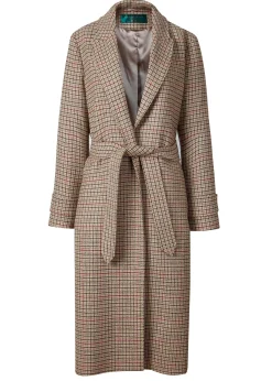 Holland Cooper Wrap Coat Charlton Tweed New