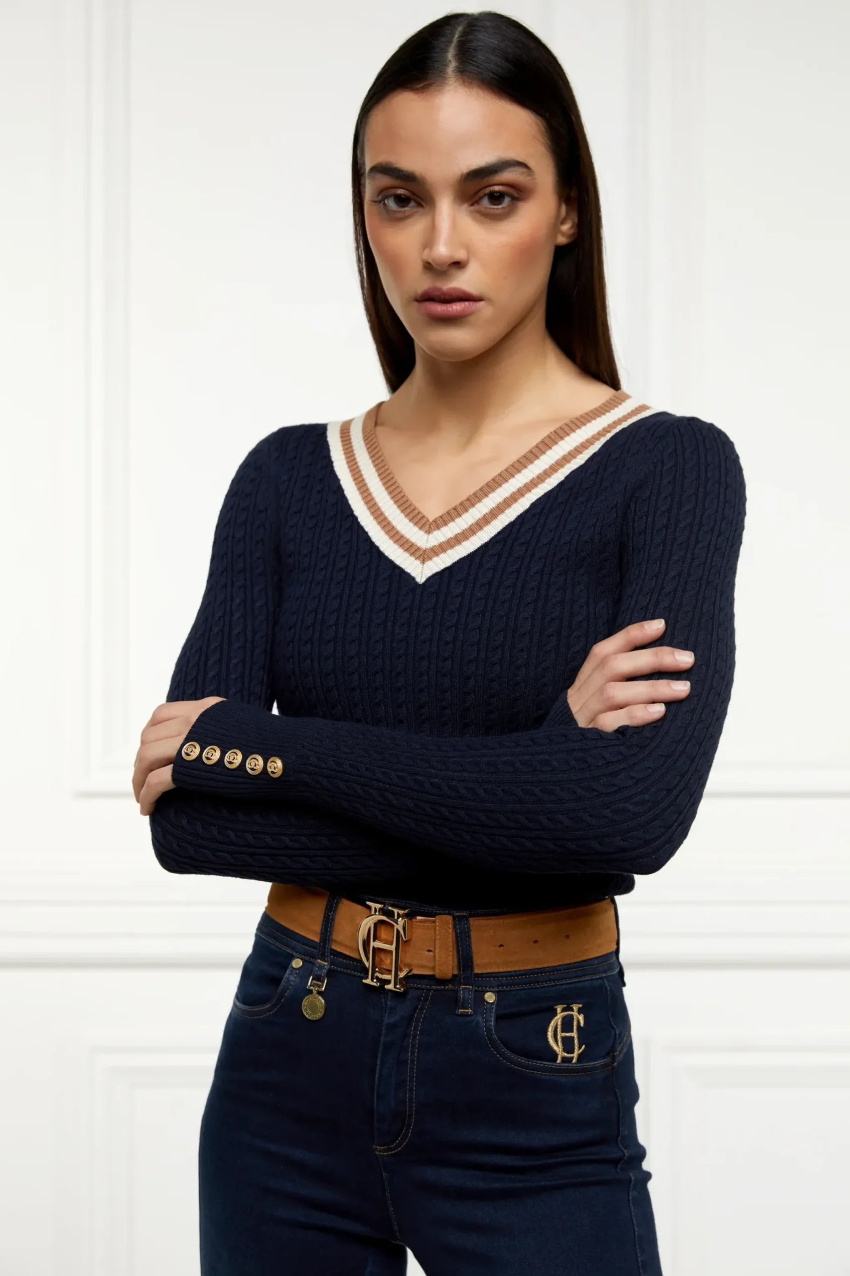 Holland Cooper Zoe Knit Ink Navy Discount